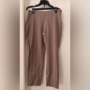 Brown Checkered Women’s Pants